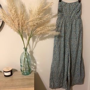 Free People Floral Jumpsuit L